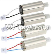 JJRC H11 H11C H11D Parts-17 Rotating Motor with red and Blue wire(2pcs) & Reversing-rotating Motor with Black and white wire(2pcs) For JJRC H11 H11C H11D Quadcopter Spare parts,RC drone Parts,2.4G UFO Parts